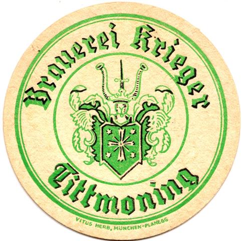tittmoning ts-by krieger rund 1a (215-brauerei krieger-schwarzgrün)